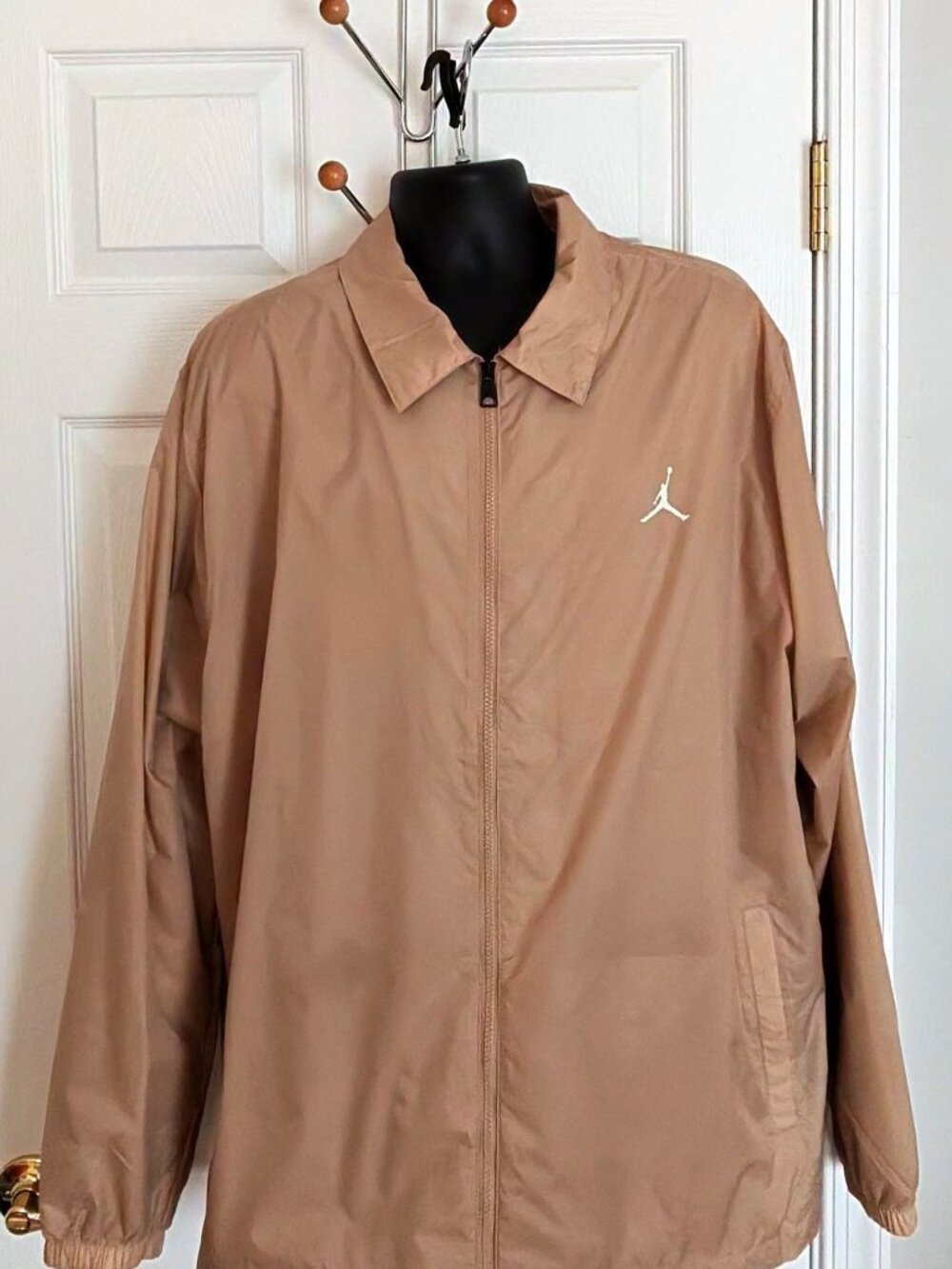 JORDAN COACHES JACKET MENS 2XL TAN BRAND NEW